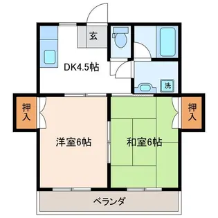 ポウルスター北斗【3階】の間取り