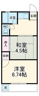 呂凡荘B【2階】の間取り