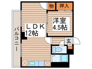 ハイデンス銀嶺【4階】の間取り