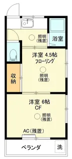 高島台アパート【1階】の間取り