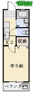 1Kの間取り画像