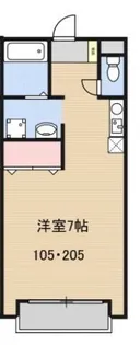 ベルリード柏原【2階】の間取り