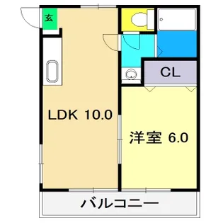 島田ハイツ(神田)【2階】の間取り