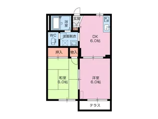 セフィラ島郷【1階】の間取り