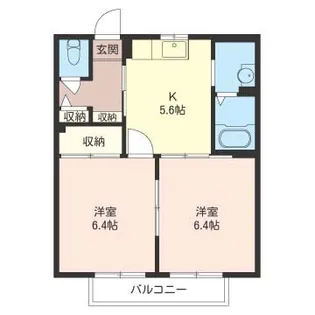 ガーデン野久保【1階】の間取り