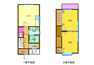 ディズニーカスタム B棟【1階】の間取り