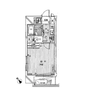 1Kの間取り画像
