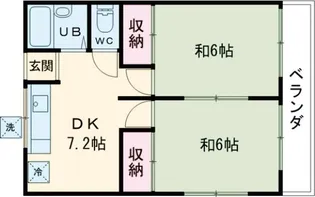 新町ハイツ【2階】の間取り