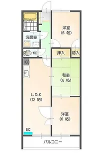 ハイツWEAL III【2階】の間取り
