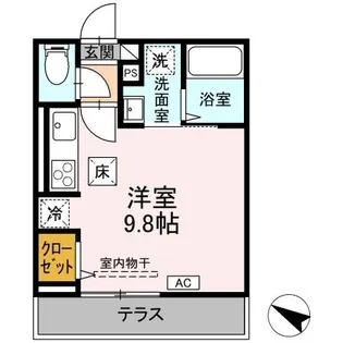 Grace Sante【1階】の間取り