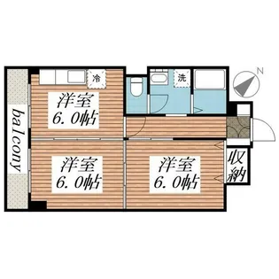 山口マンション【7階】の間取り