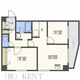 ラフォーレ円山【6階】の間取り
