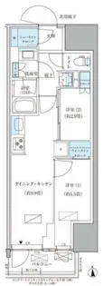 パークアクシス品川天王洲アイル【10階】の間取り