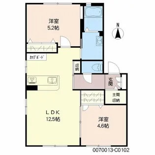 バリュージュ・シオン C棟【1階】の間取り