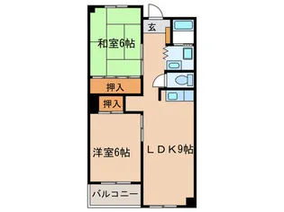 花池コーポラス【4階】の間取り