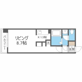 グレイスコート北18条【5階】の間取り