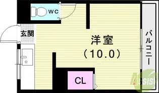 都由乃アパート【2階】の間取り