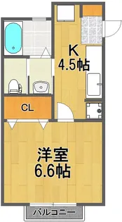 ルミエールコートII【2階】の間取り