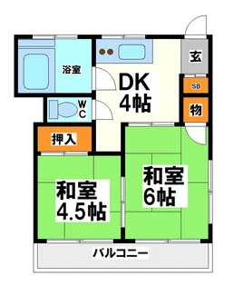 セブンハイツ【3階】の間取り