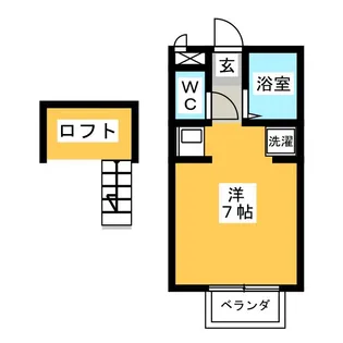 ダンヒルイレブン赤渋 A棟【2階】の間取り