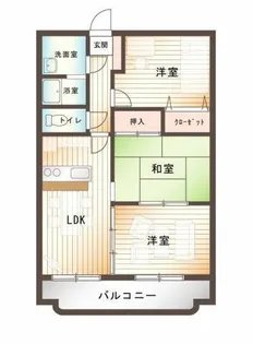 サンコート大島B棟【3階】の間取り