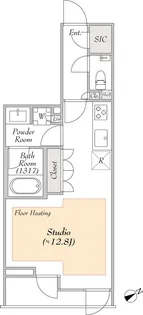 1Rの間取り画像