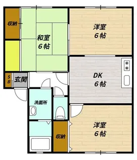 ブランメゾン島野A【1階】の間取り