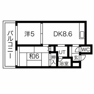 北海道札幌市西区山の手二条4【マンション】の間取り