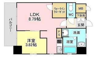 福岡県北九州市小倉北区白銀1【マンション】の間取り