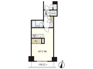 ブライトシティ柏木【8階】の間取り