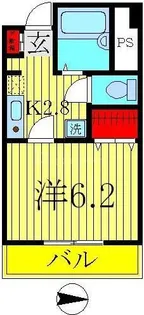 1Kの間取り画像