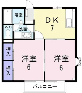 カルフールM【2階】の間取り