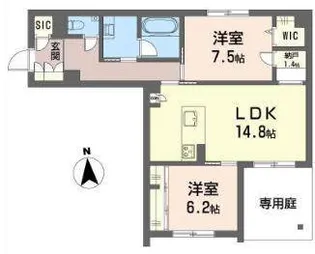 NC STYLE 本山【1階】の間取り