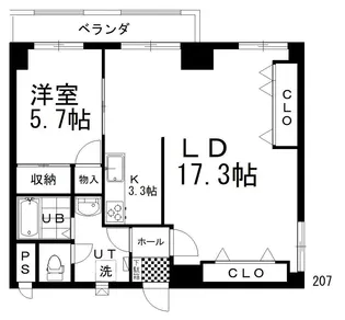 CINQ ARCADIA【2階】の間取り