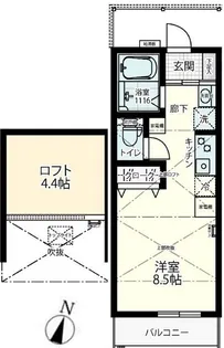 女性限定 コンフォール南太田【2階】の間取り