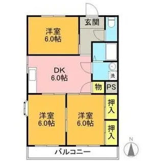 第2磯部コーポ【2階】の間取り