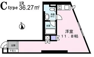 アリス・マナーガーデン銀座ウォーク【7階】の間取り