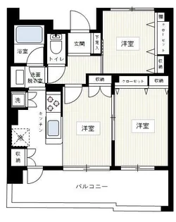 クリオ横浜保土ヶ谷【5階】の間取り
