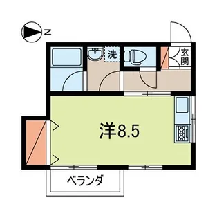 パークハイツ桜【2階】の間取り