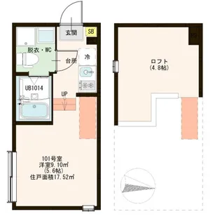 ハーモニーテラス足立XVII【1階】の間取り