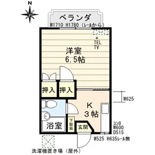 カーサくしがはま【2階】の間取り
