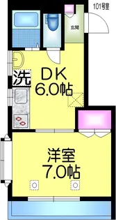 ピアレス新柏【1階】の間取り