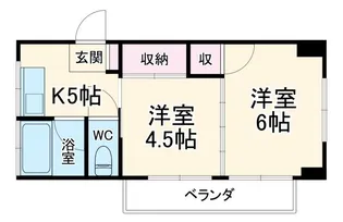 萩赤門ビル【1階】の間取り