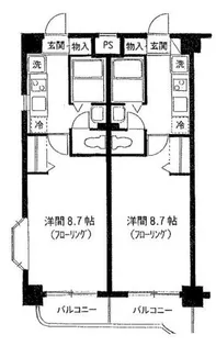 ケンショーパレス【4階】の間取り