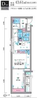 GENOVIA東向島skygarden【1階】の間取り