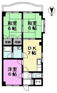 パークヒルズ苗塚【2階】の間取り