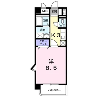 ゲイブルズ【2階】の間取り