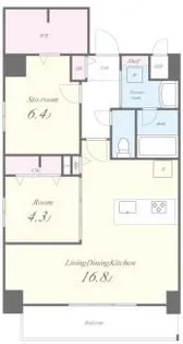 Luana Shinsuikoen(ルアナシンスイコウエン)【2階】の間取り