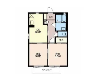 グランバリューB棟【2階】の間取り