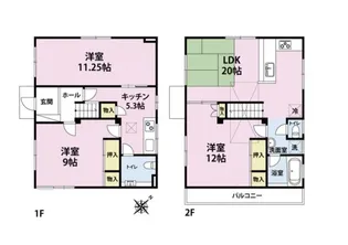埼玉県坂戸市鶴舞4【一戸建】の間取り